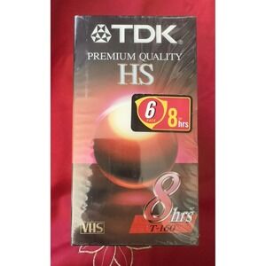 TDK HS T160 VHS Tapes Pack Of 6 New Sealed 8 Hrs Premium Quality